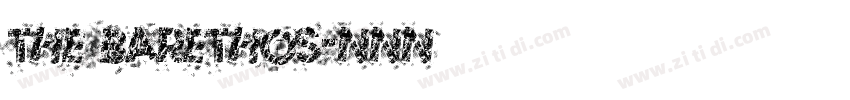 The Barethos字体转换